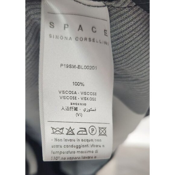 Space by Simona Corsellini Women's Sz. 40 Polka Dot One Shoulder Top - Picture 5 of 6